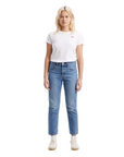 Levi's pantalone corto jeans da donna  501 cropped 362000236 blu medio