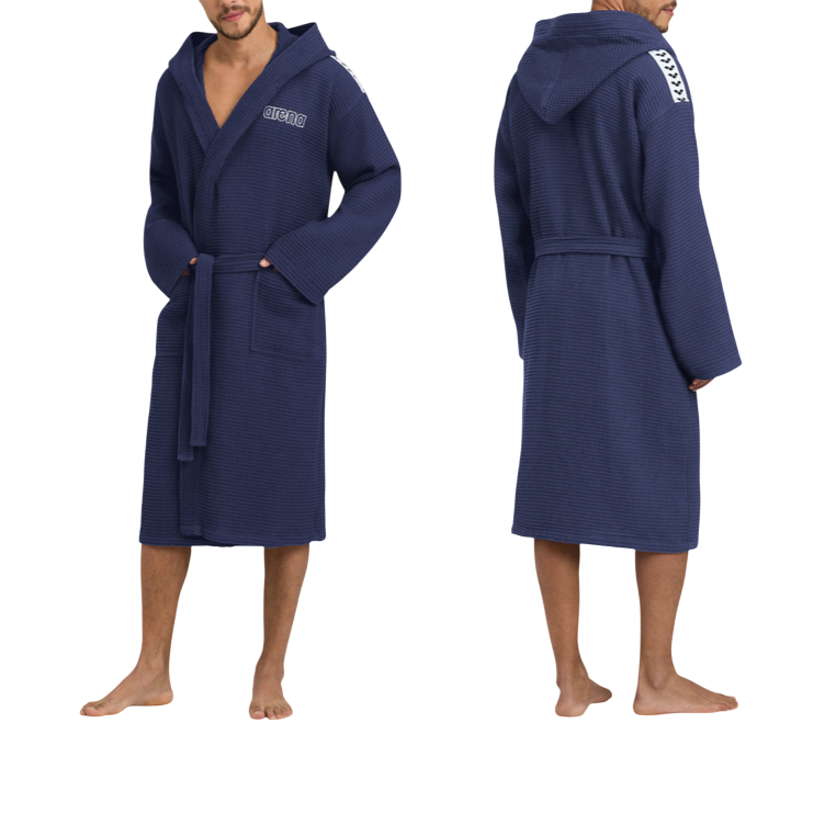 Arena accappatoio con cappuccio unisex Waffle Robe II 006759700 blu