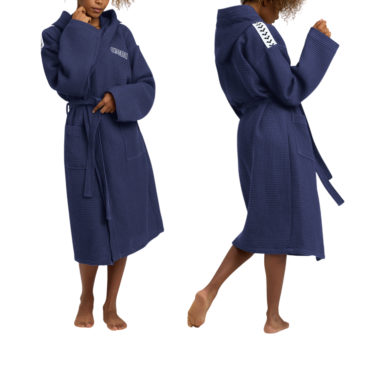 Arena accappatoio con cappuccio unisex Waffle Robe II 006759700 blu