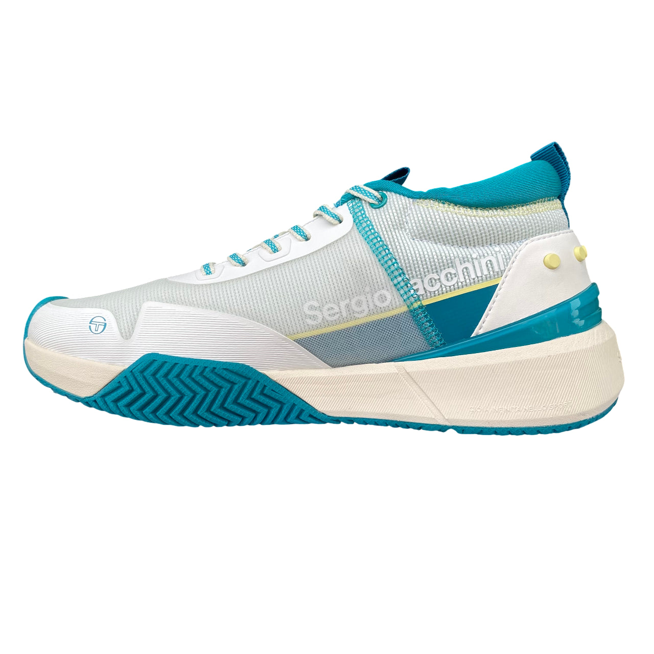 Sergio Tacchini Scarpa The Pistol Clay Mix STM525000 1806 Bianco – Eleganza Sportiva, Comfort e Stile Versatile - laterale interno 