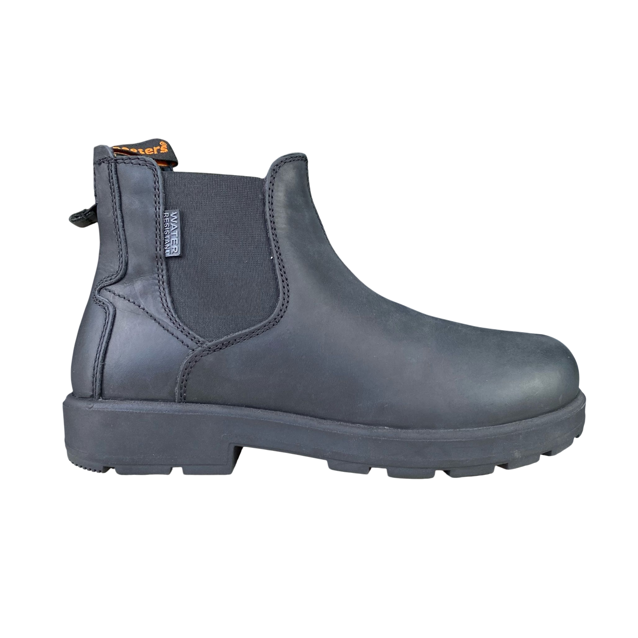 Shooters Stivaletto in pelle da uomo Tronchetto con elastico resistente all'acqua S3634 06 black-black