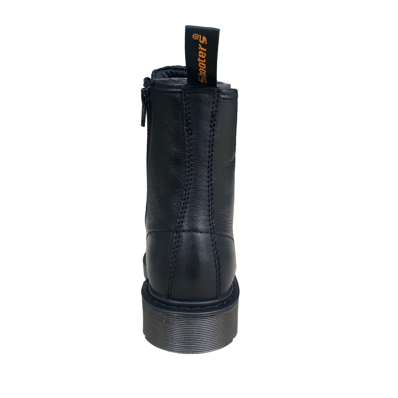 Shooters stivaletto 8 fori da donna con cerniera laterali S14108-01 nero