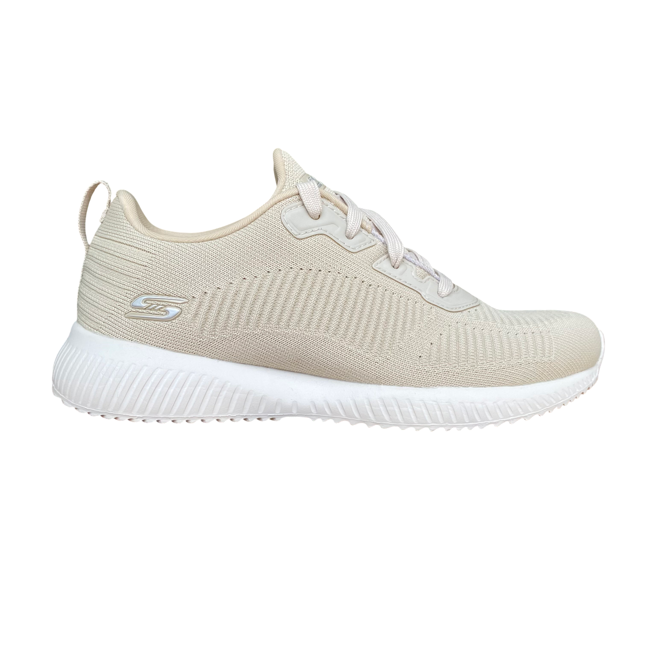 Sneakers Skechers Bobs Squad Tough Talk 32504 colore naturale, calzature donna leggere e confortevoli - vista esterna