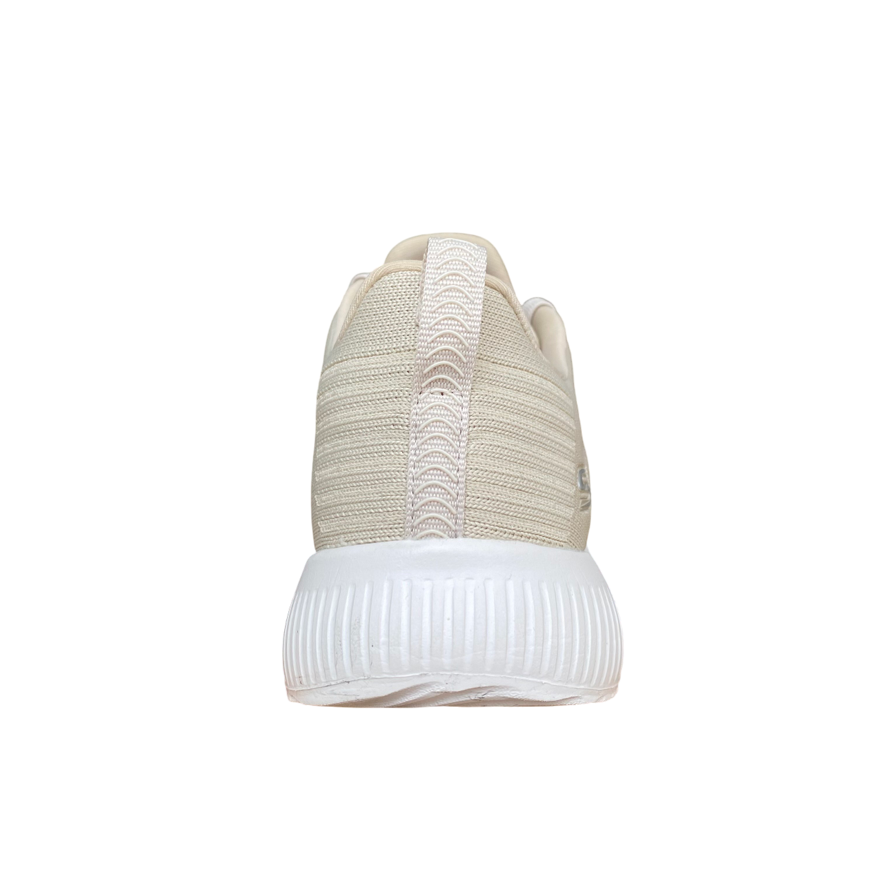 Sneakers Skechers Bobs Squad Tough Talk 32504 colore naturale, calzature donna leggere e confortevoli - vista tallone