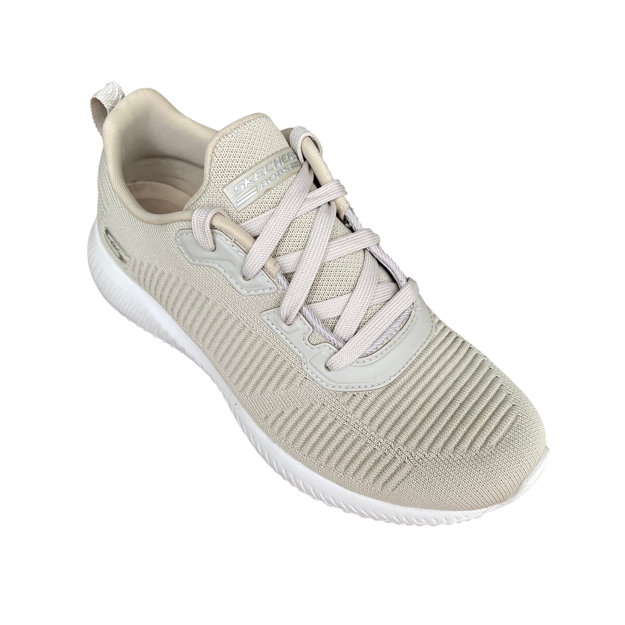 Sneakers Skechers Bobs Squad Tough Talk 32504 colore naturale, calzature donna leggere e confortevoli - vista dall'alto
