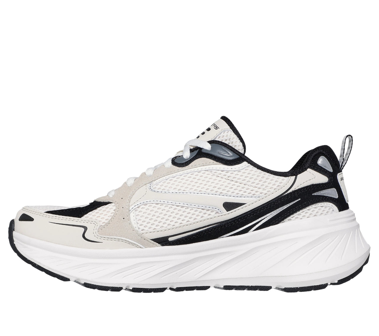 Vista laterale interna Skechers Relaxed Fit Edgeride con soletta Memory Foam visibile e vestibilità rilassata