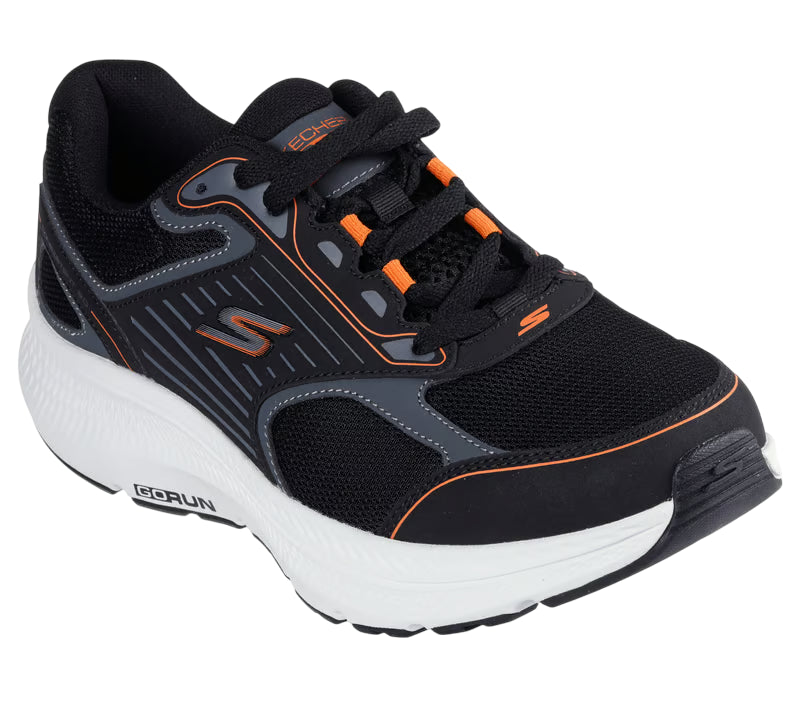 Scarpe running Skechers GO RUN Consistent 2.0 uomo nere con design performance, vista laterale tecnologia avanzata