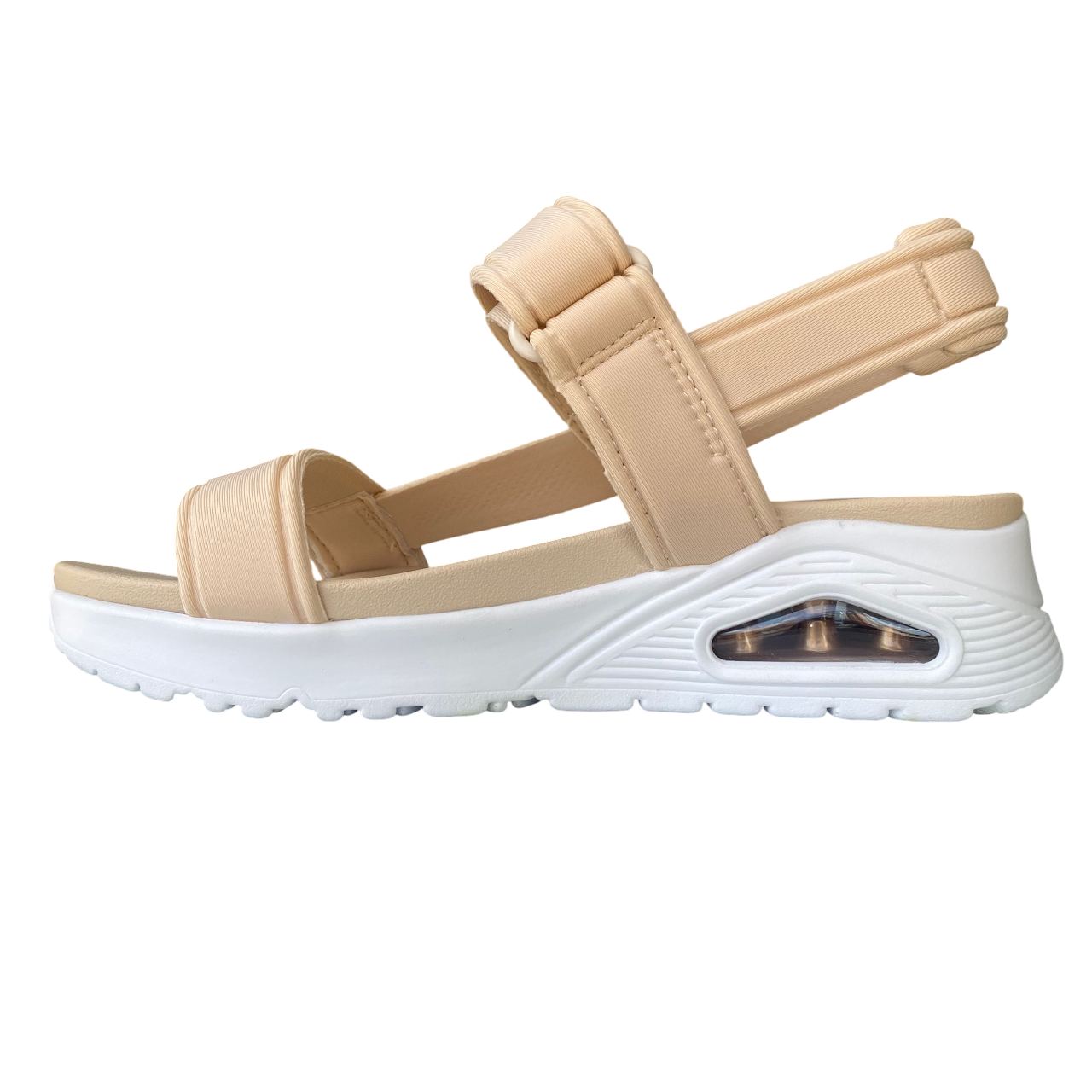 Sandali Skechers Uno Summer Stand2 naturali donna 119813 vegan con suola ammortizzata e design elegante versatile vista laterale interna