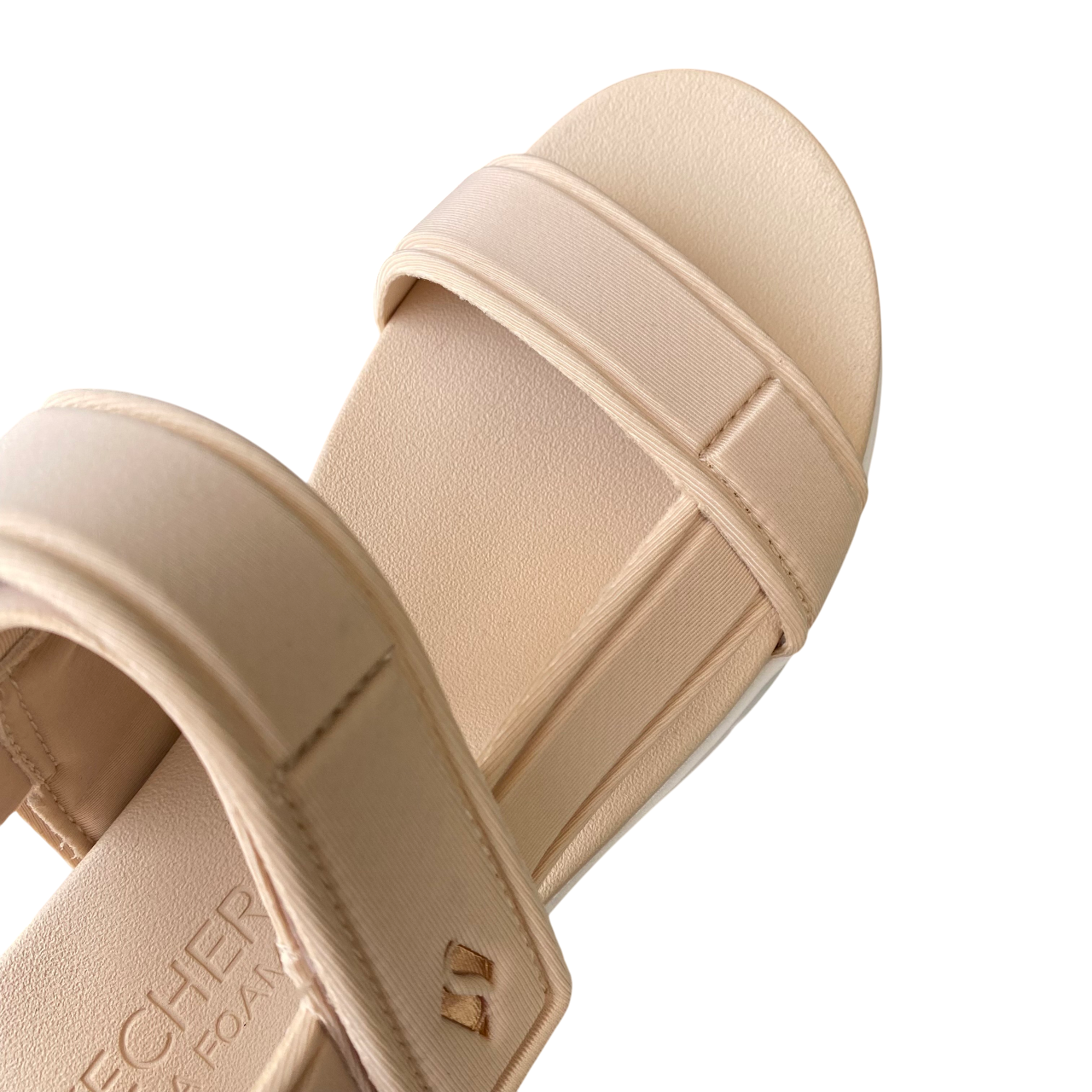 Sandali Skechers Uno Summer Stand2 naturali donna 119813 vegan con suola ammortizzata e design elegante versatile dettaglio punta