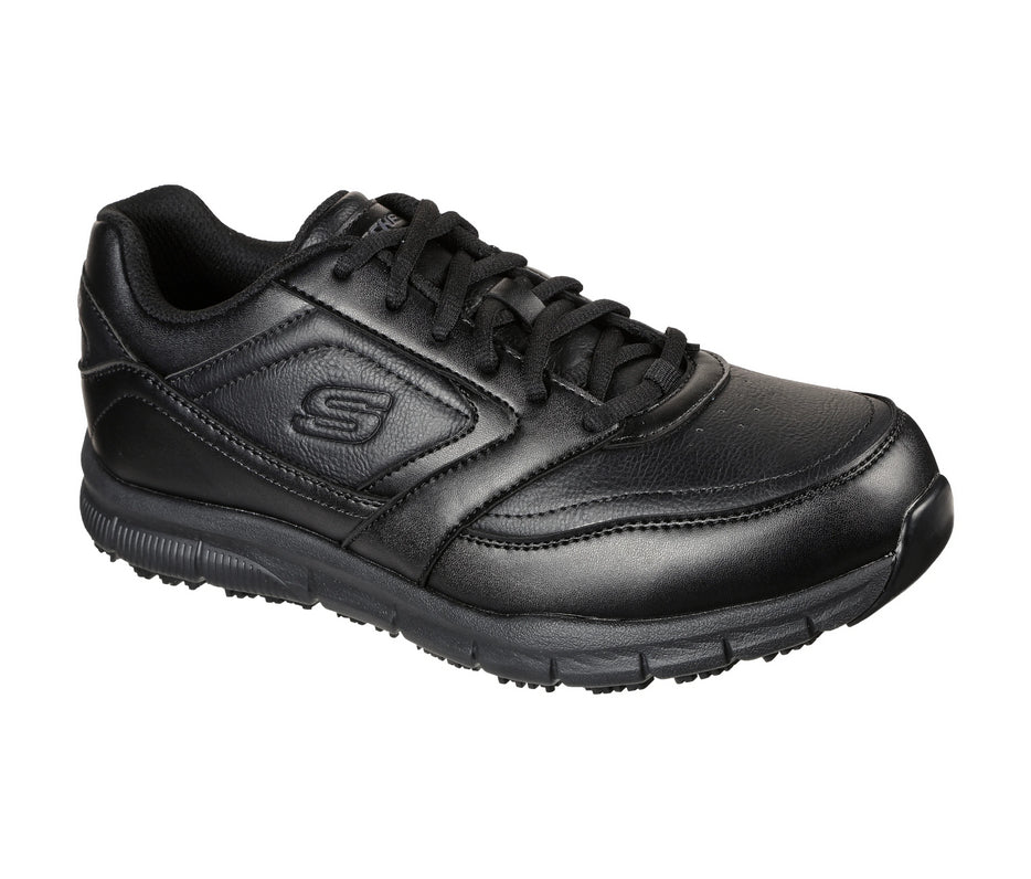 Skechers Scarpa Lavoro Nampa SR 77156EC/BLK Nero: Comfort e Sicurezza in un Look Sportivo - 3/4