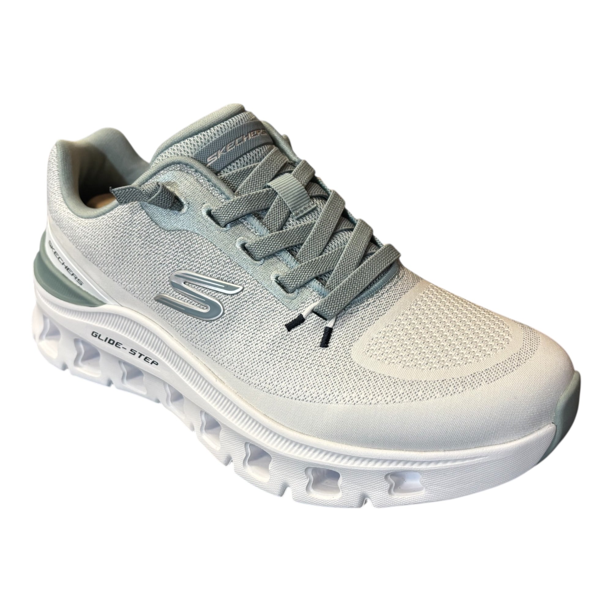 Skechers Scarpa Running Glide-Step Pro Waverra 233132-WLB Bianco Blu tomaia traspirante