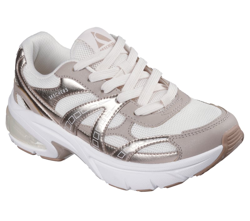 Sneakers Skechers Shadow Stellar 90 vista frontale con sistema di allacciatura e design Street moderno