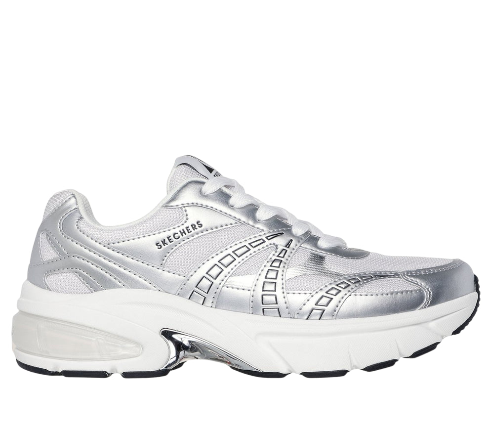 Skechers Sneakers Uomo Shadow Stellar 90 183216/SIL Argento - LATERALE ESTERNO
