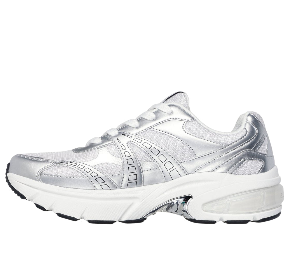 Skechers Sneakers Uomo Shadow Stellar 90 183216/SIL Argento - LATERALE INTERNO