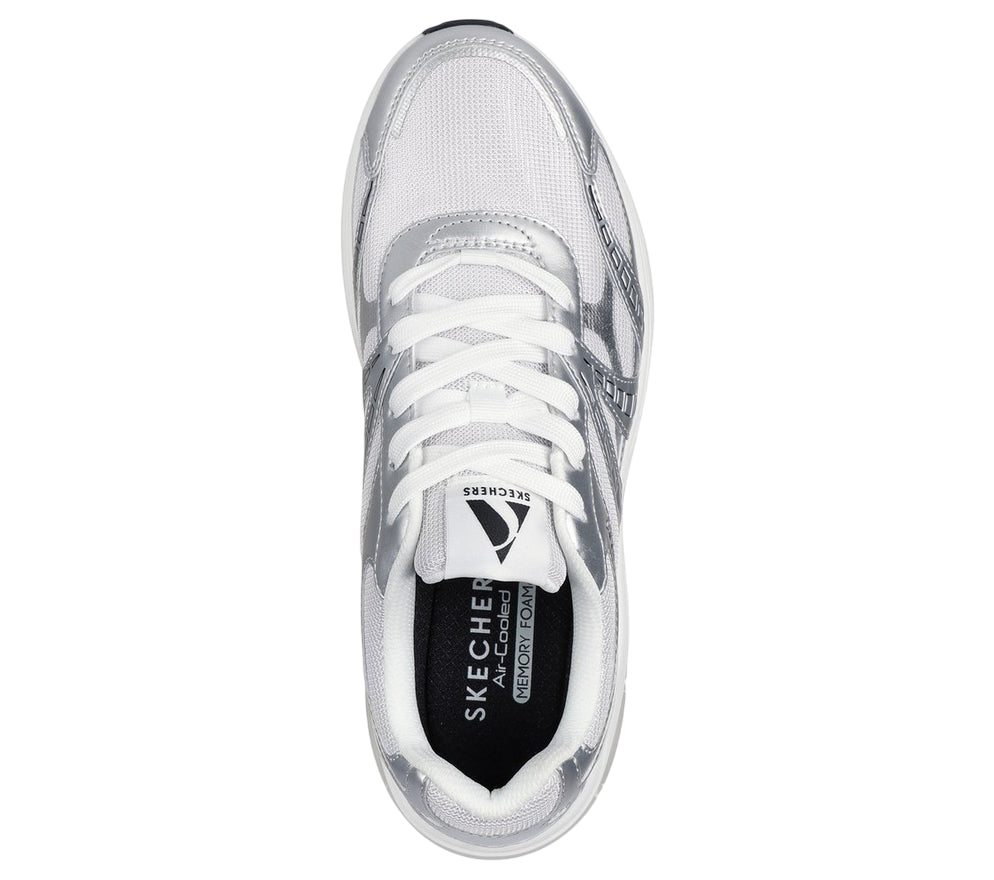 Skechers Sneakers Uomo Shadow Stellar 90 183216/SIL Argento - VISTA DALL'ALTO