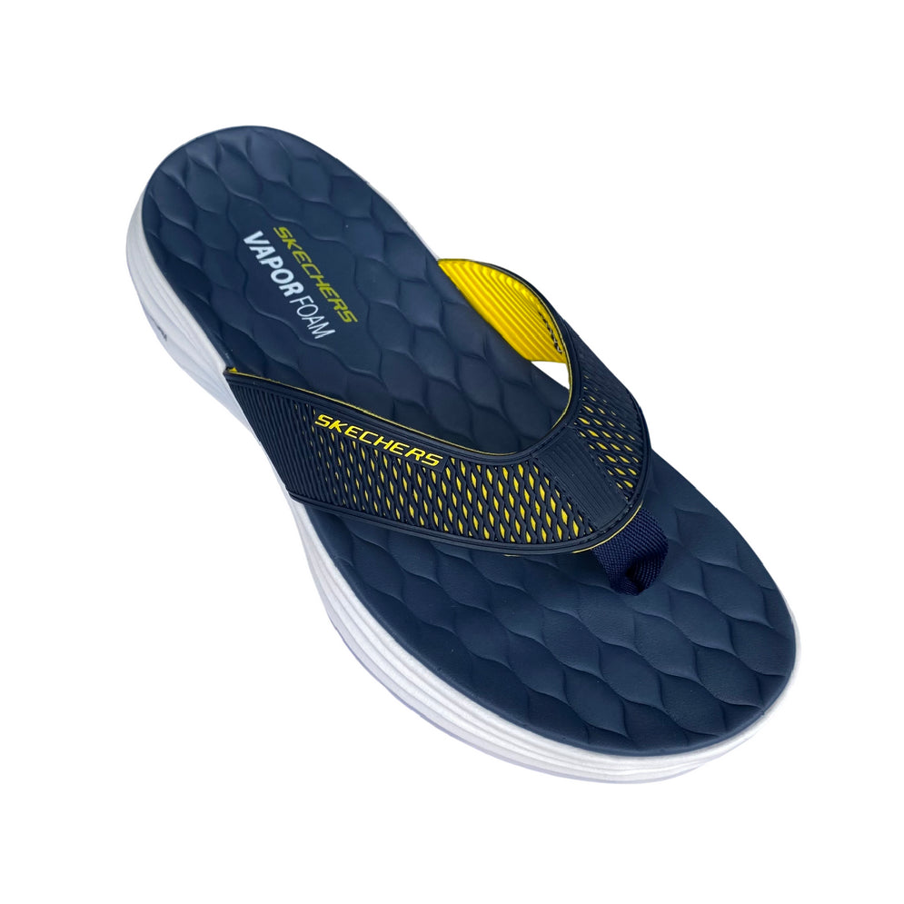 Skechers ciabatta infradito da uomo Vapor Voam Sandal Sayto 232894/NVYL blu-giallo