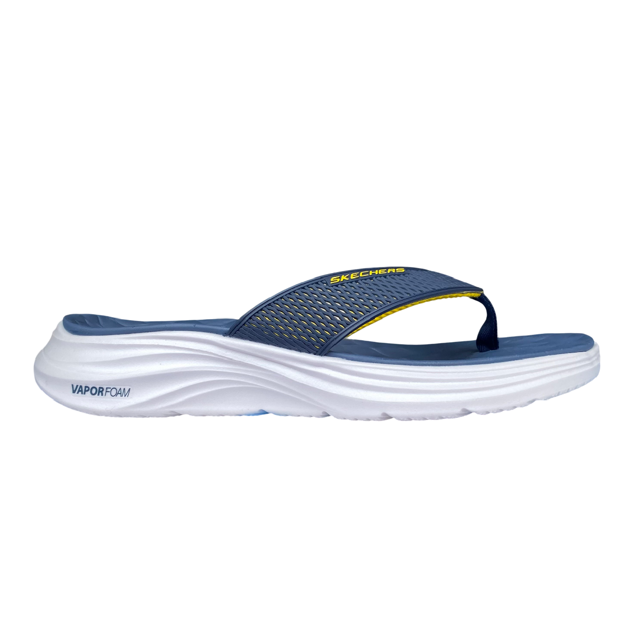 Skechers ciabatta infradito da uomo Vapor Voam Sandal Sayto 232894/NVYL blu-giallo