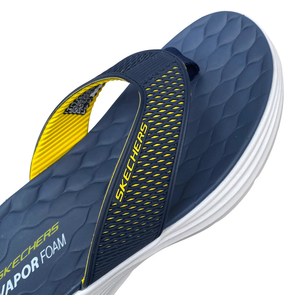 Skechers ciabatta infradito da uomo Vapor Voam Sandal Sayto 232894/NVYL blu-giallo  PUNTA