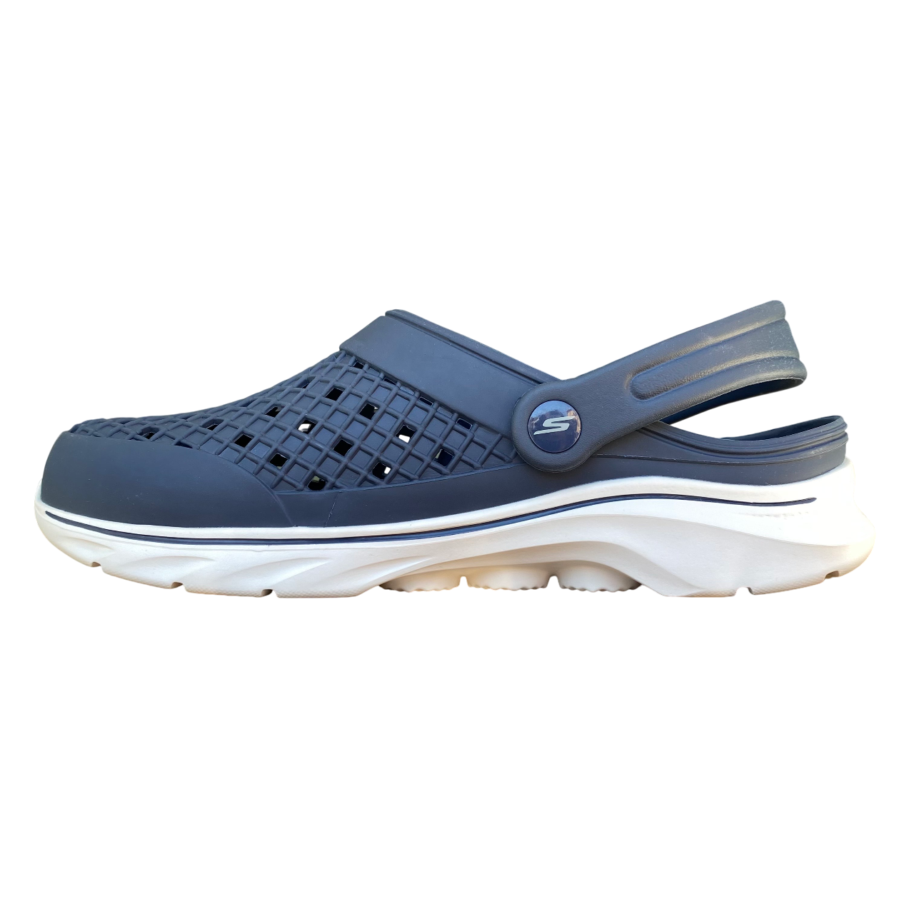 Skechers ciabatta sandalo da uomo Foamies GO WALK 7 Ambition 243283/NVW blu-bianco