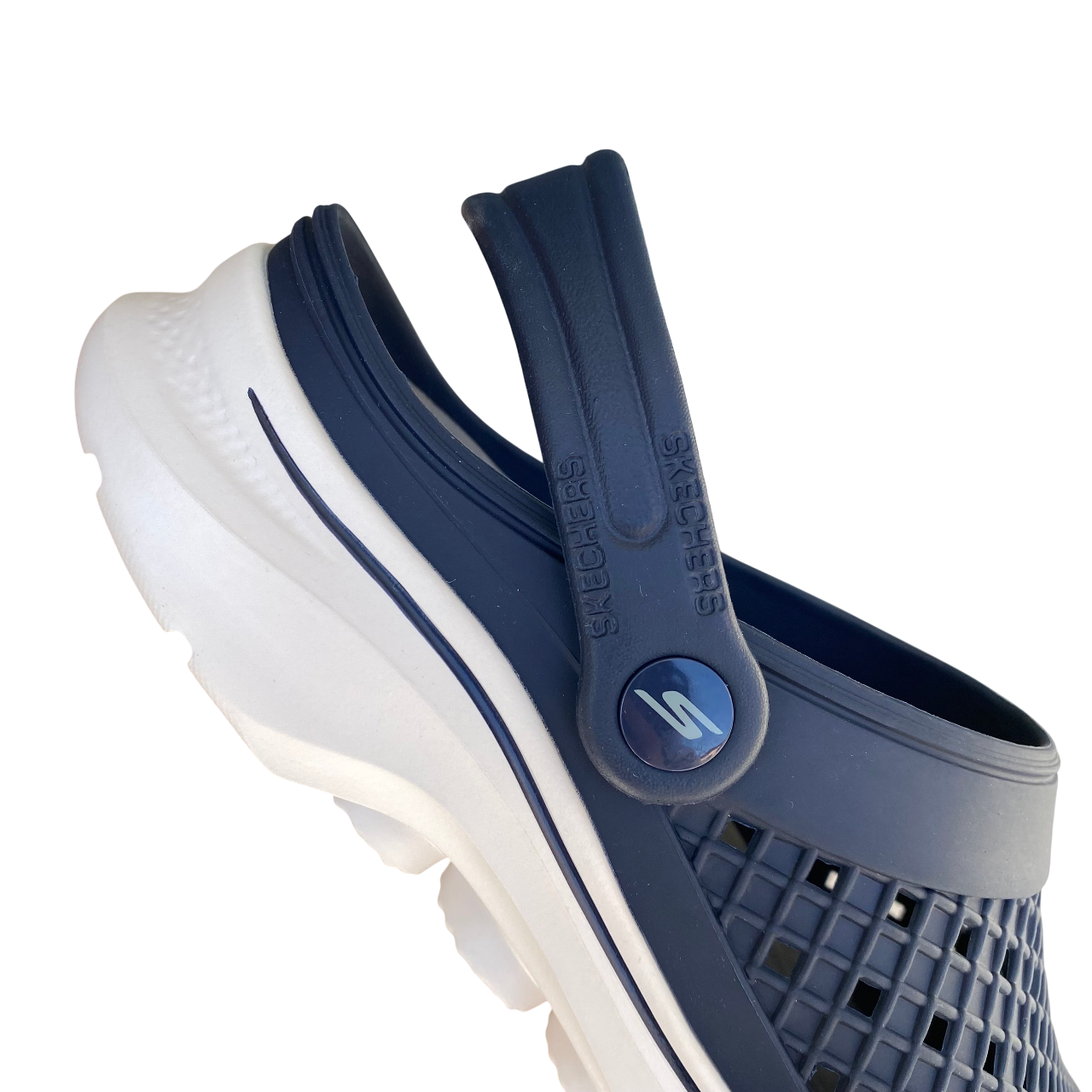 Skechers ciabatta sandalo da uomo Foamies GO WALK 7 Ambition 243283/NVW blu-bianco