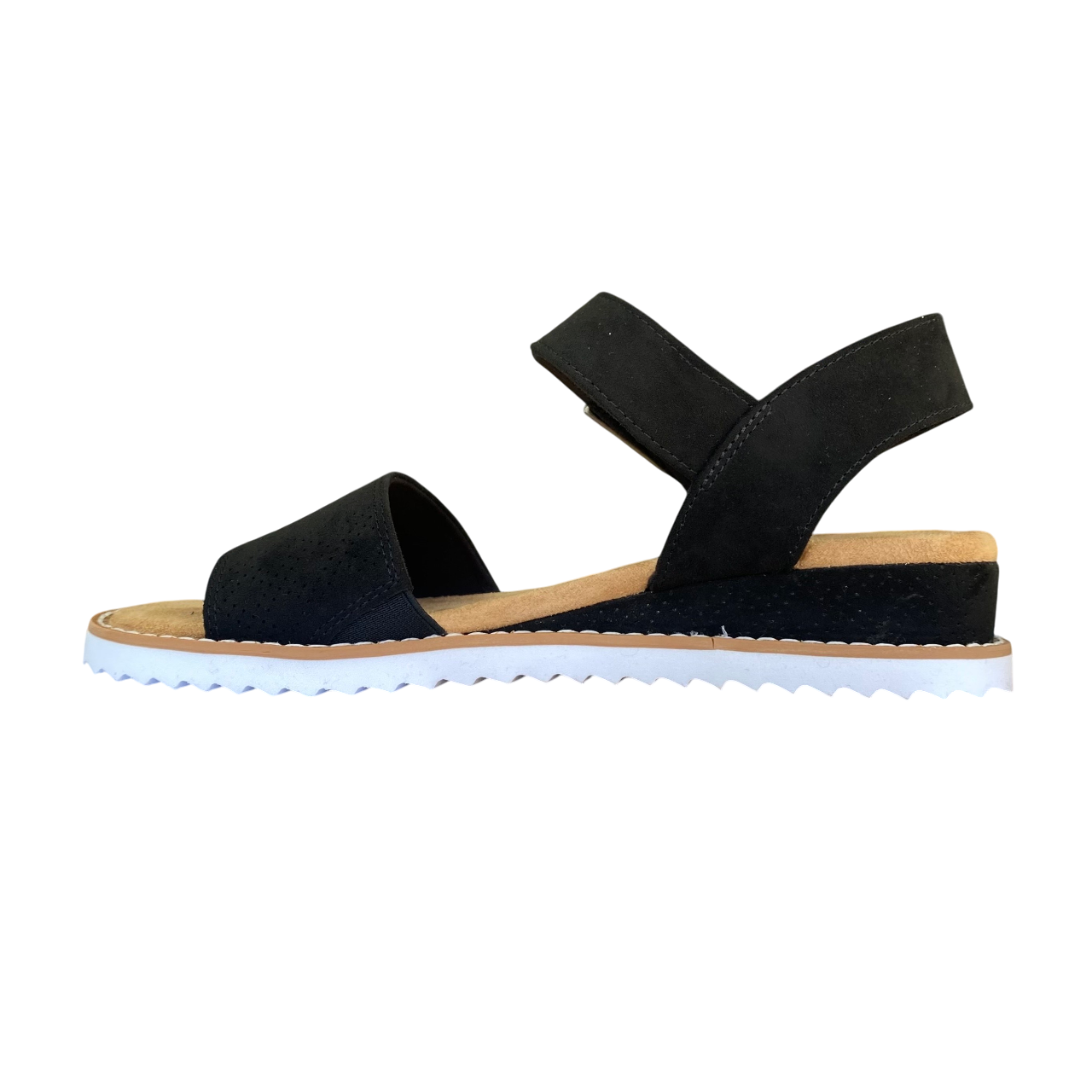 Skechers sandalo da donna BOBS Desert Kiss Serendipitous 114147/BLK nero