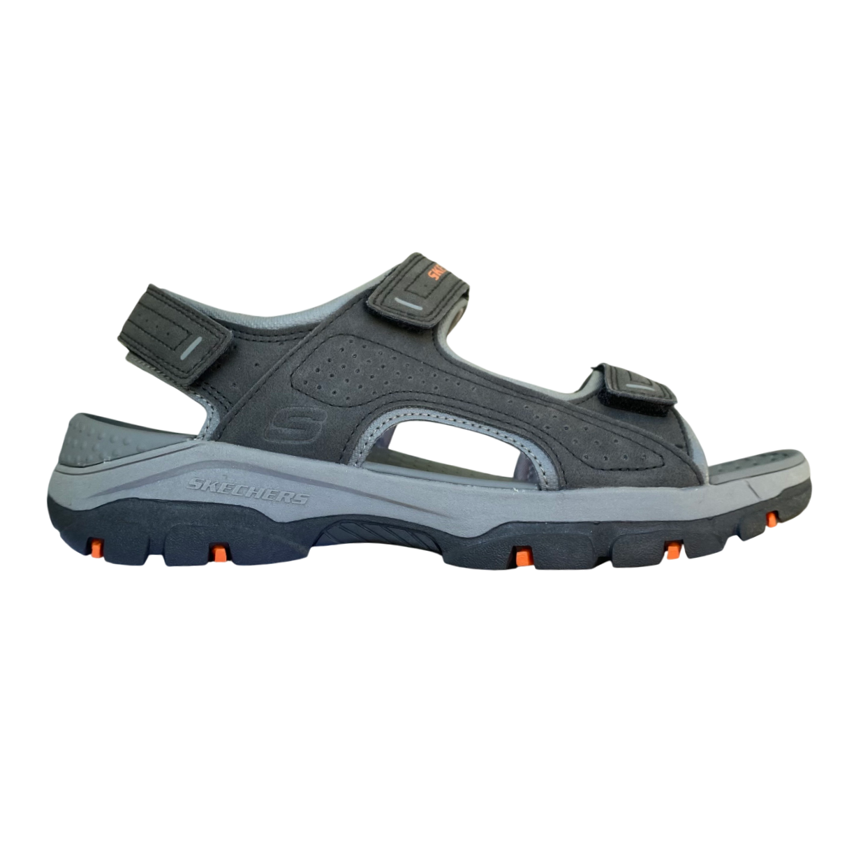 Skechers sandalo da uomo Relaxed Fit Tresmen Garo 204105/BLK nero