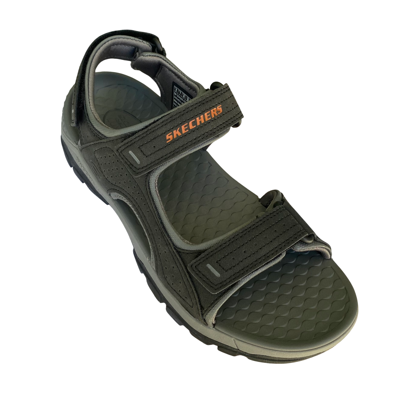 Skechers sandalo da uomo Relaxed Fit Tresmen Garo 204105/BLK nero