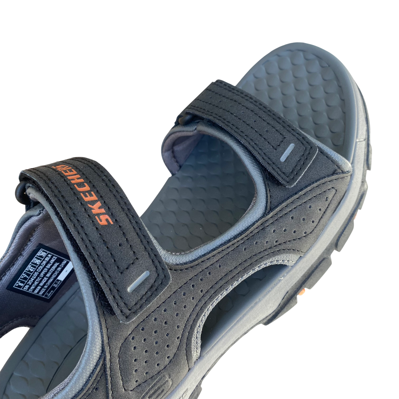 Skechers sandalo da uomo Relaxed Fit Tresmen Garo 204105/BLK nero