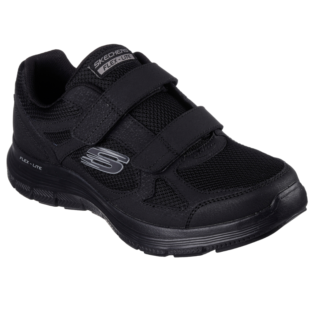 Skechers scarpa da ginnastica da uomo con strappo Flex Advantage4.0 Fortner 232578/BBK nero 2