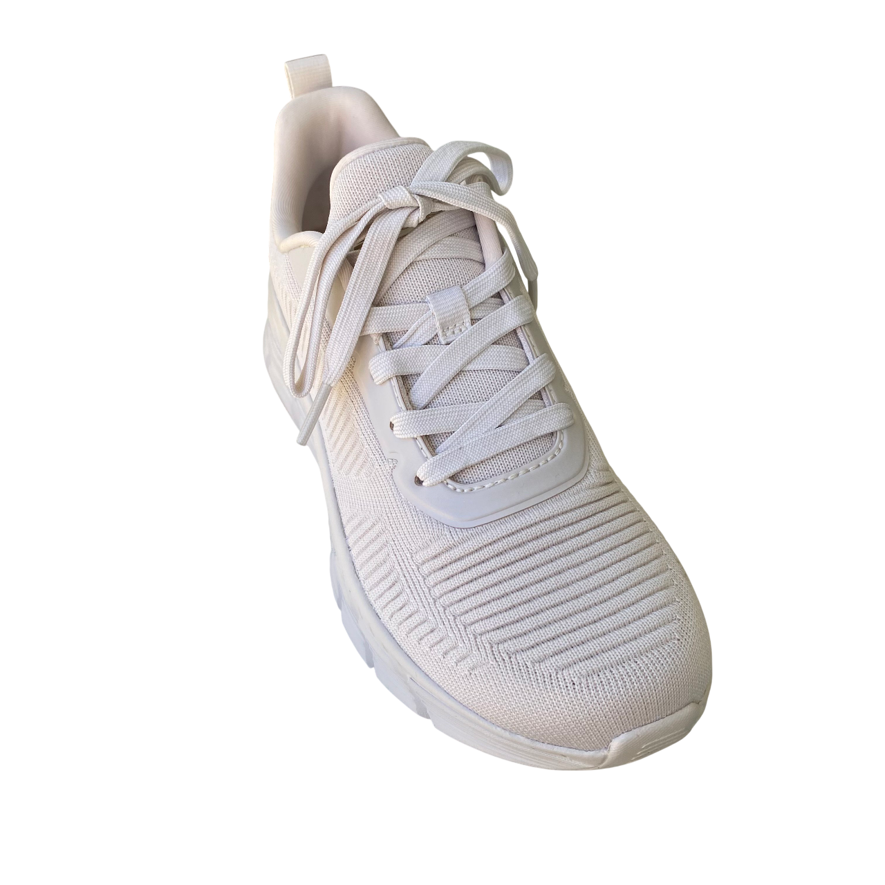 Skechers scarpa da sneakers da donna BOBS Sport B Flex Hi - Flying HI 117385/OFWT bianco-sporco