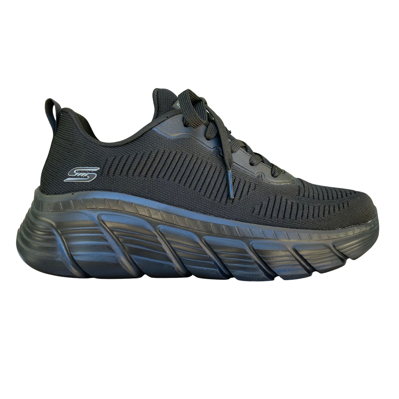 Skechers scarpa da sneakers da donna BOBS Sport B Flex Hi Flying HI 117385/BBK nero