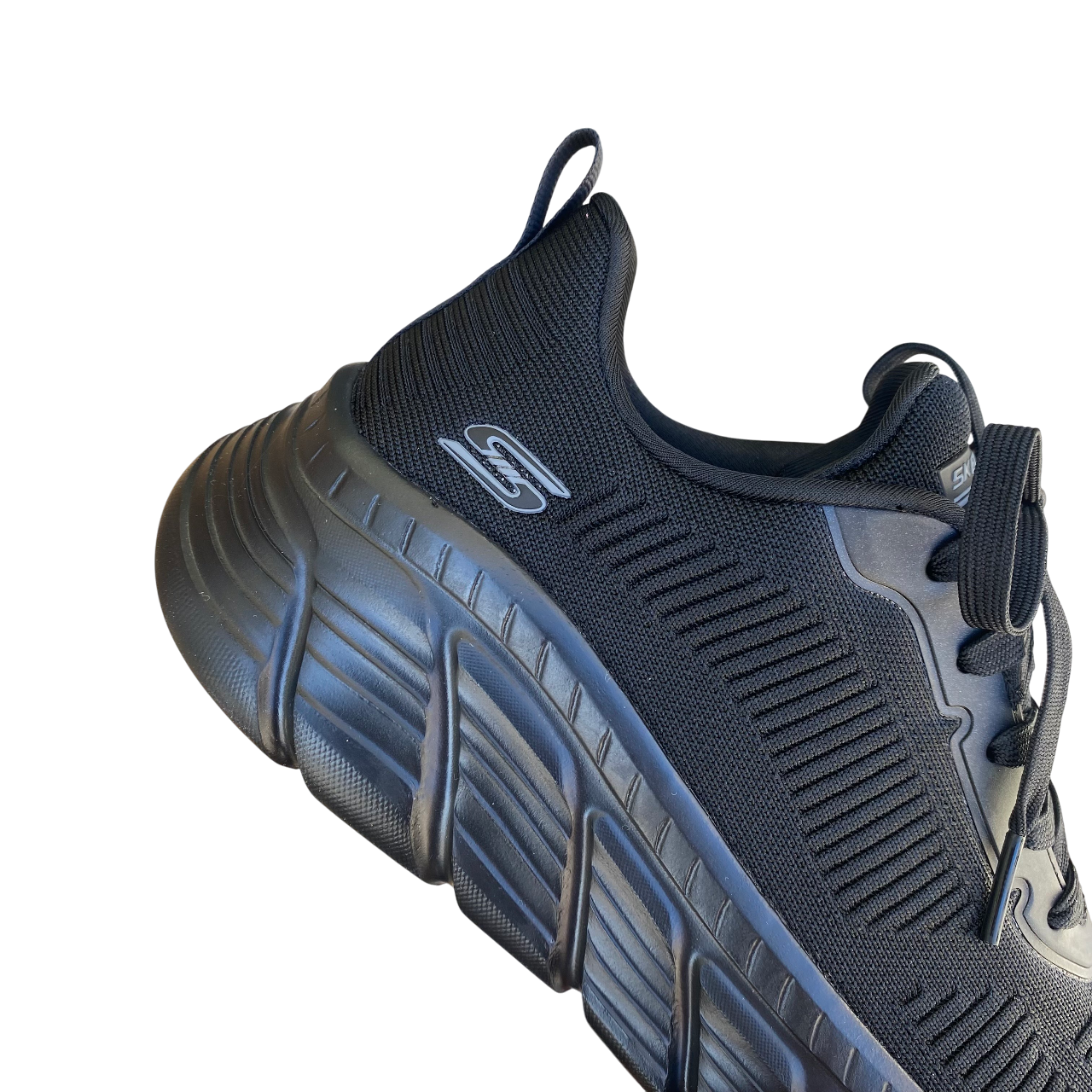 Skechers scarpa da sneakers da donna BOBS Sport B Flex Hi Flying HI 117385/BBK nero