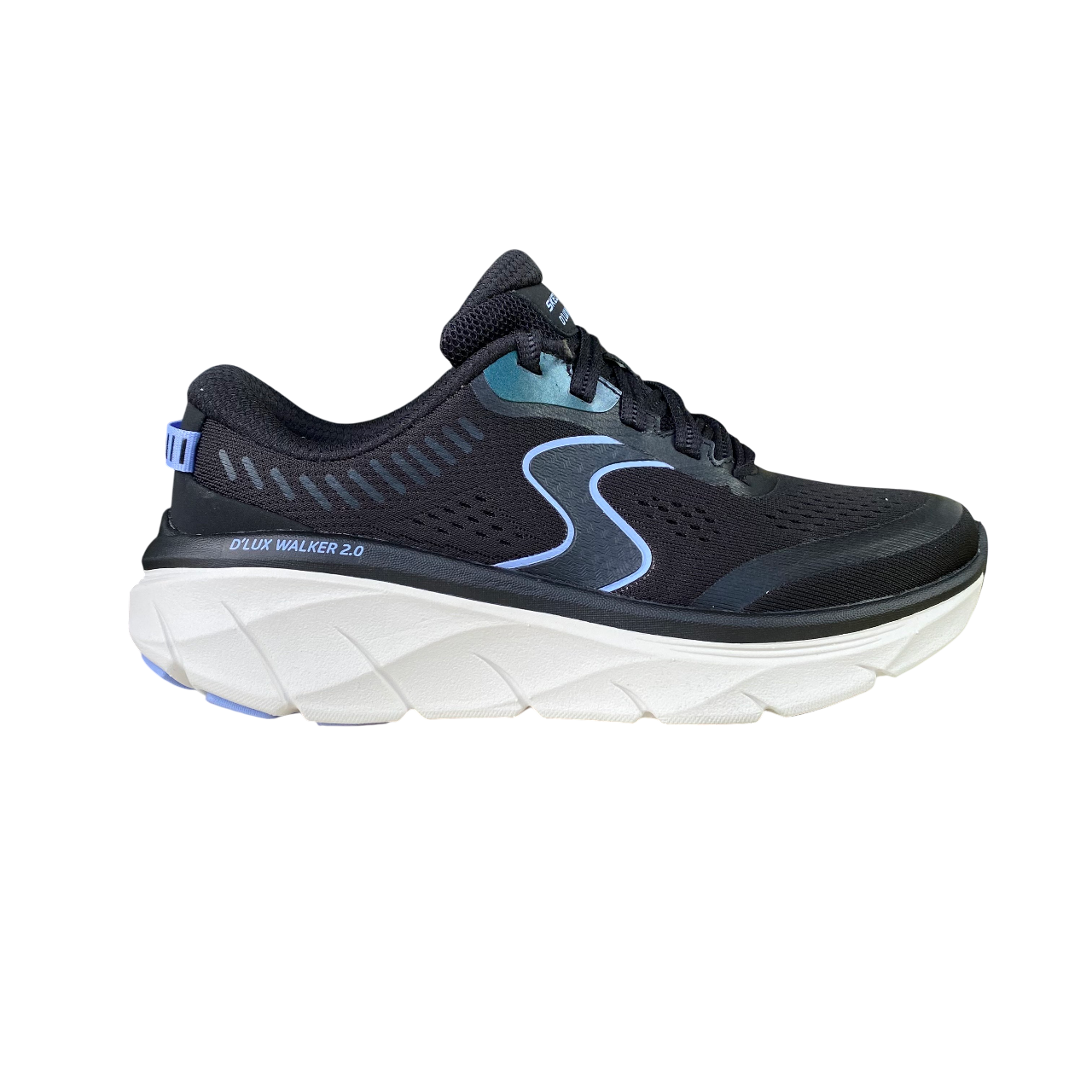 Skechers scarpa sneakers da donna D'Lux Walker 2.0 Active Pace nero-lavanda
