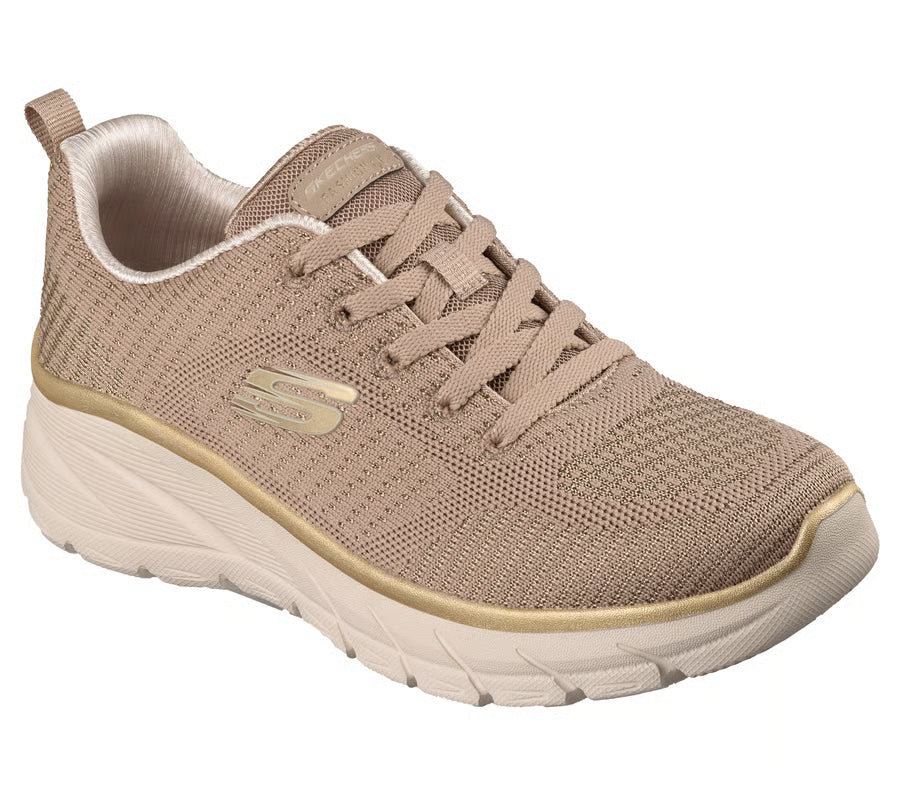 Skechers scarpa sneakers da donna Fashion Fit 2.0 - Moonlight Glow taupe-gold tomaia