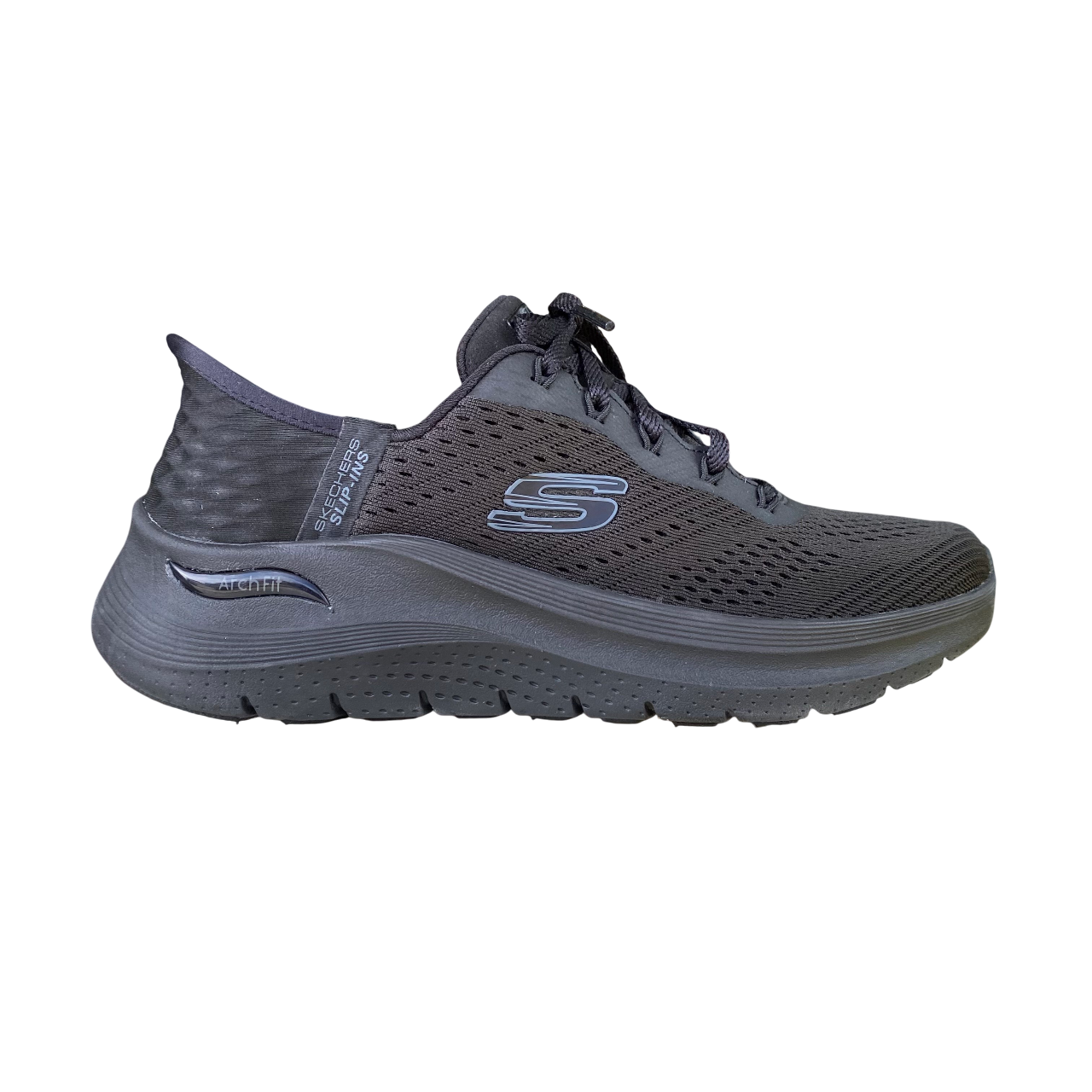 Skechers scarpa sneakers da donna Slip-Ins Arch Fit 2.0 Easy Chic 150066/BBK nero