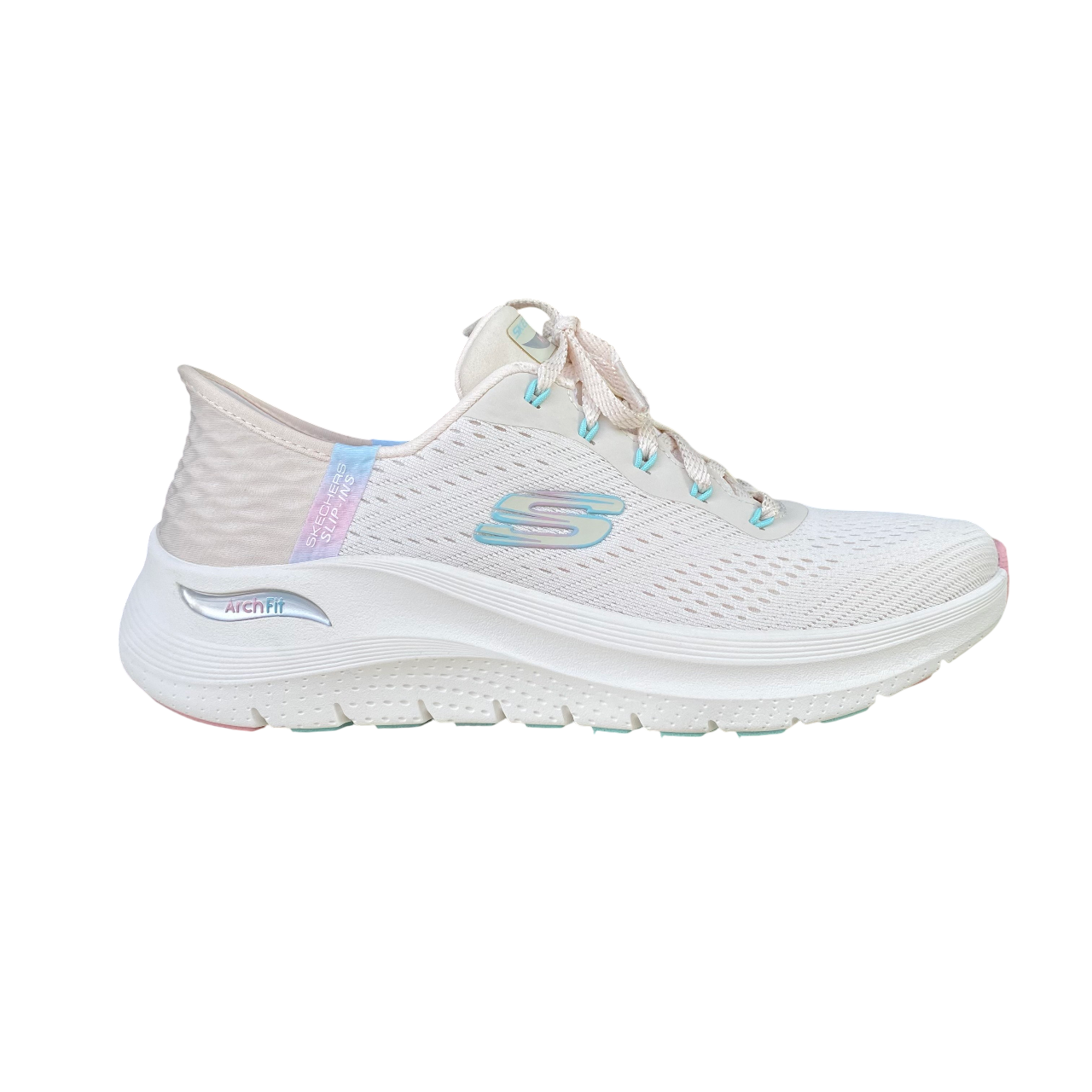 Skechers scarpa sneakers da donna Slip-Ins Arch Fit 2.0 Easy Chic 150066/NTPK naturale-rosa
