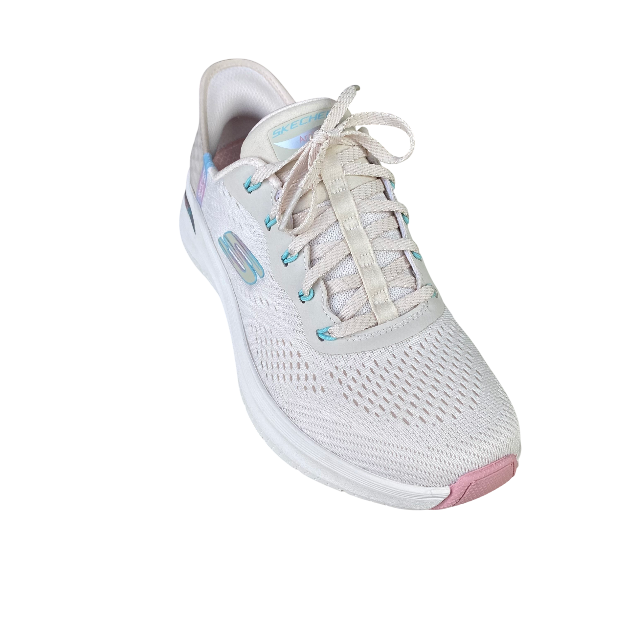Skechers scarpa sneakers da donna Slip-Ins Arch Fit 2.0 Easy Chic 150066/NTPK naturale-rosa