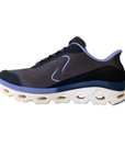 Skechers scarpa sneakers da donna Slip-Ins Glide-Step Sole 180272/BKBL nero-blu