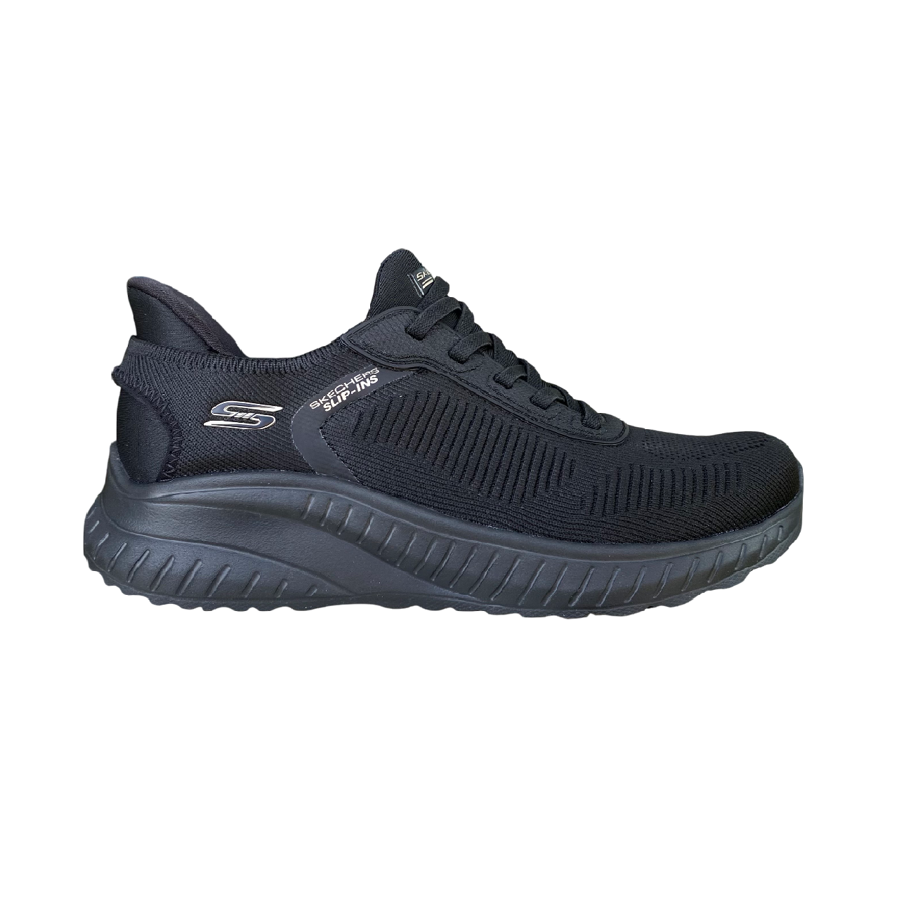 Skechers scarpa sneakers da donna Slip-ins BOBS Sport Squad Chaos 117497/BBK nero