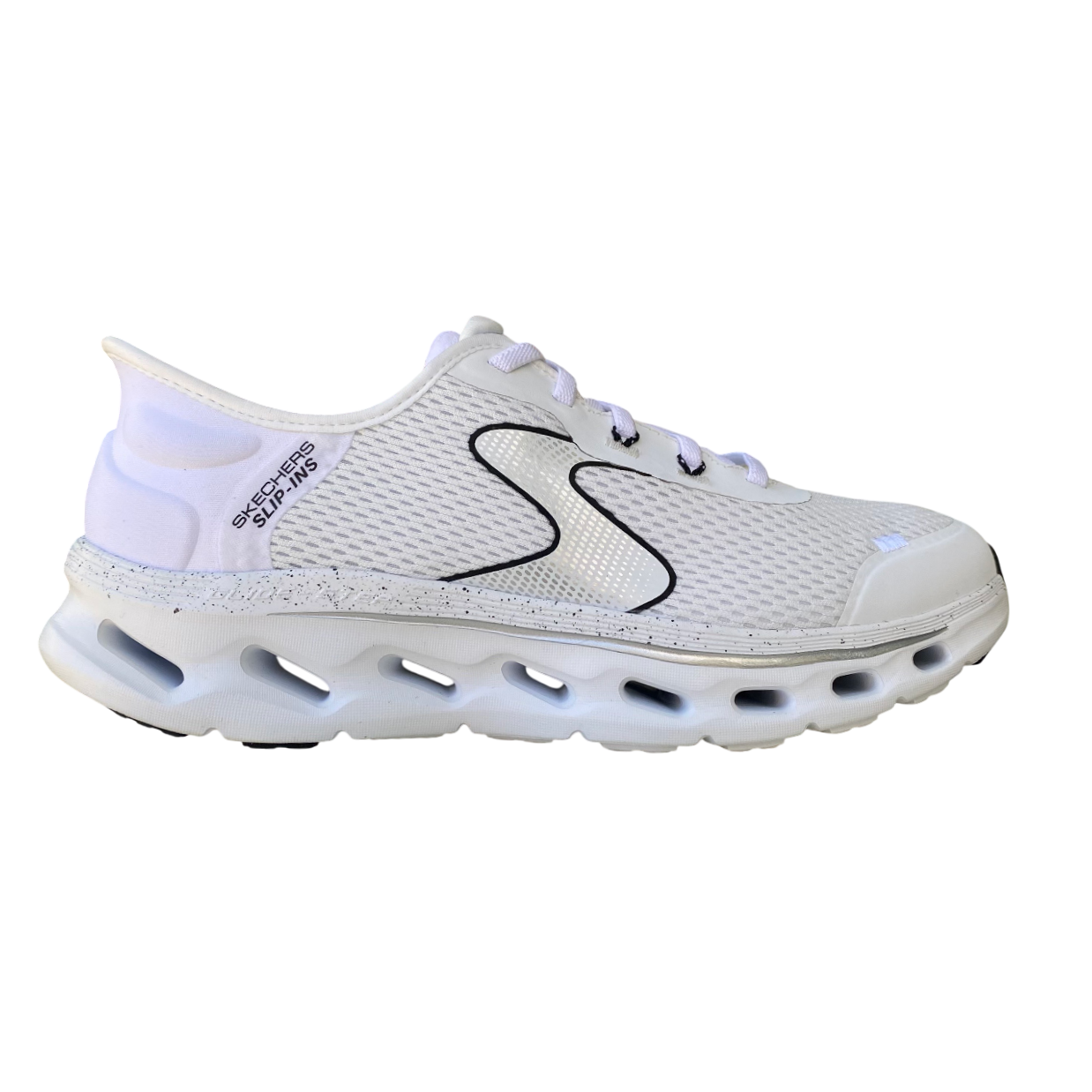 Skechers scarpa sneakers da donna Slip-ins: GO WALK Glide-Step 2.0 125116/WBK bianco