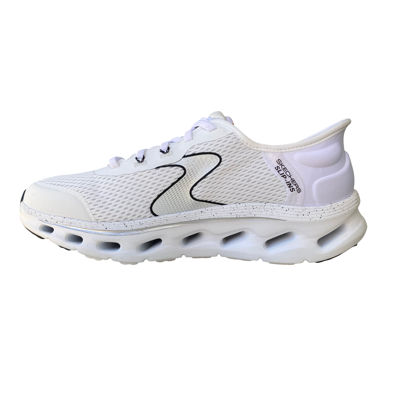 Skechers scarpa sneakers da donna Slip-ins: GO WALK Glide-Step 2.0 125116/WBK bianco