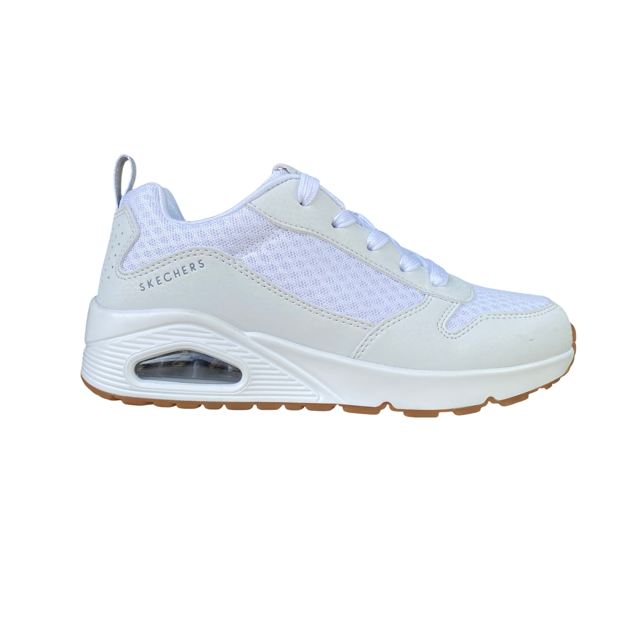 Skechers scarpa sneakers da junior Uno Powex 403667L/WHT bianco