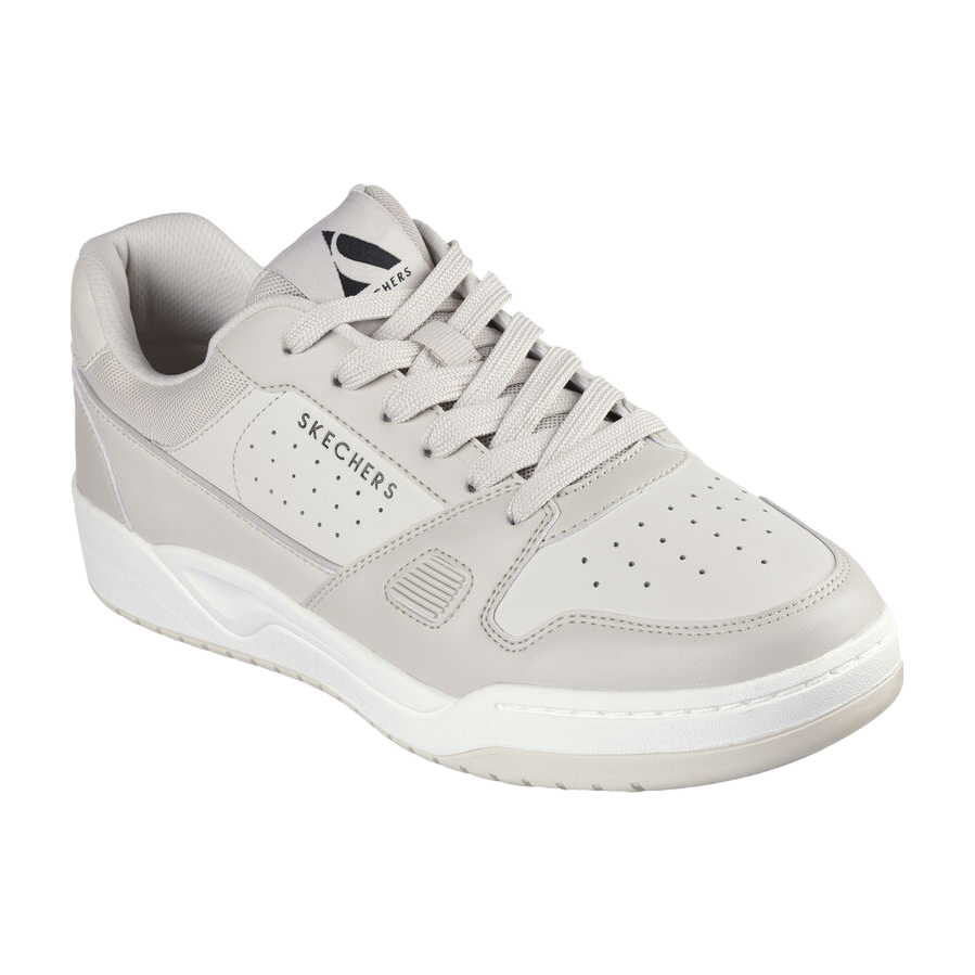 Skechers scarpa sneakers da uomo Koopa Tiebreak Low 183250/OFWT bianco spento 2