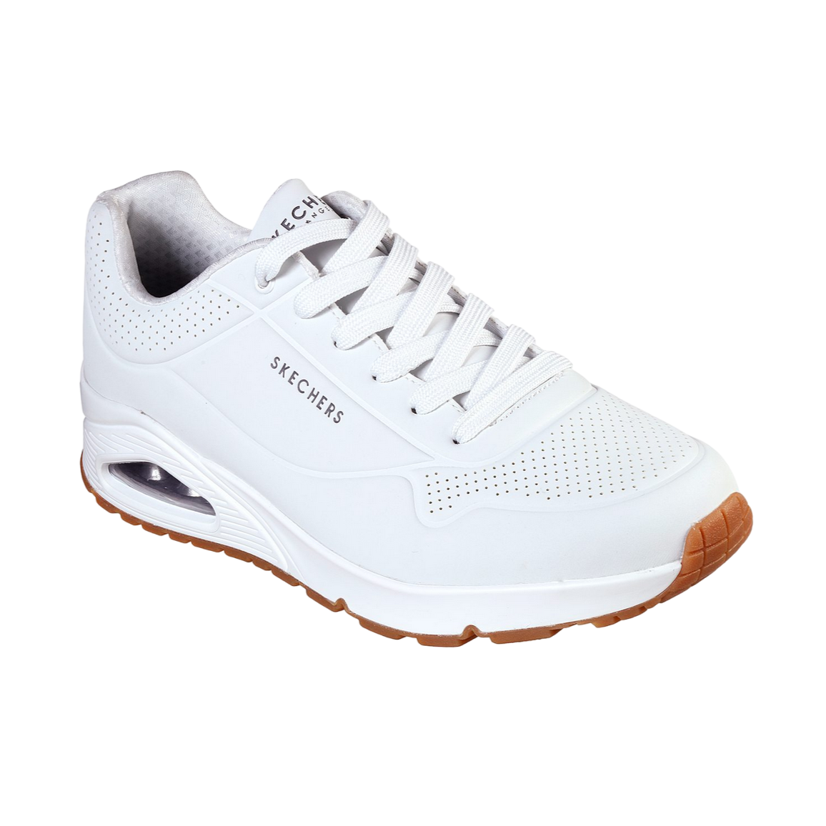 Skechers scarpa sneakers da uomo Uno Stand On Air 52458/WHT bianco 2