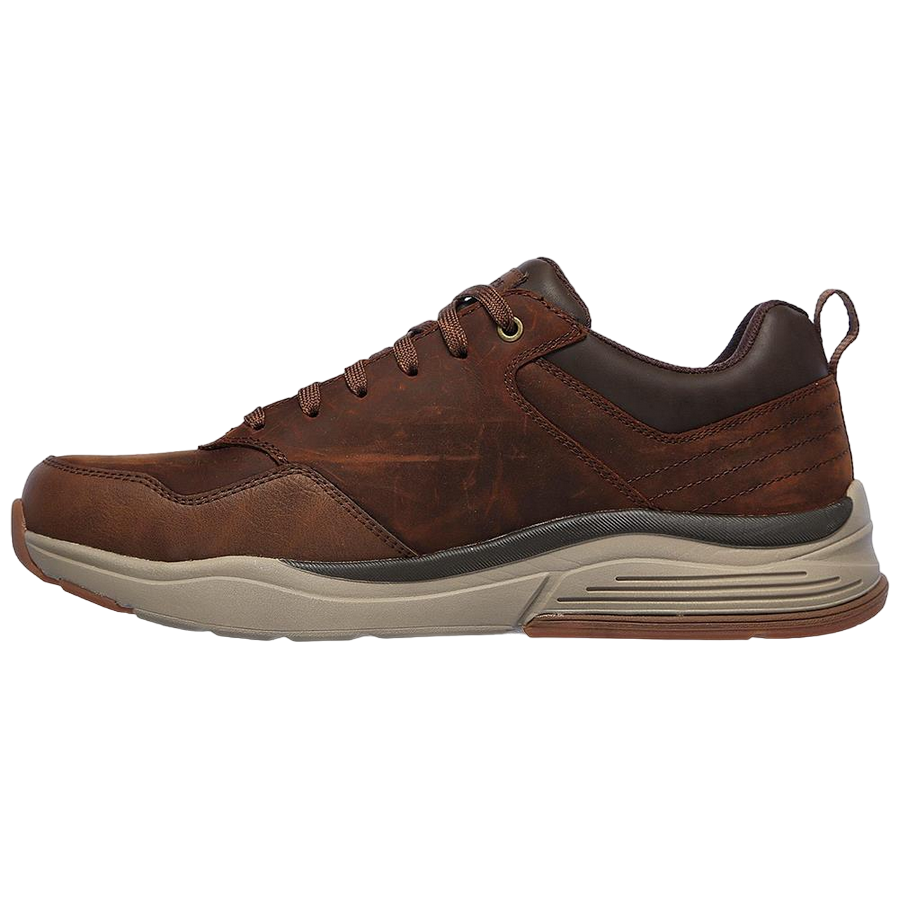 Skechers scarpa sneakers impermeabile da uomo Benago Hombr 210021/CDB marrone vista interna
