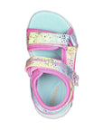 Skechers sandalo da bambina Unicorn Dreams Majestic Bliss 302682N/PKMT rosa/multicolore