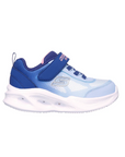 Skechers scarpa da ginnastica con le luci da bambina Sola Glow Ombre Deluxe 303714N/NVLB blu-celeste