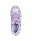 Skechers scarpa da ginnastica con le luci da bambina Unicorn Chaser 302298L/LVMT lavanda