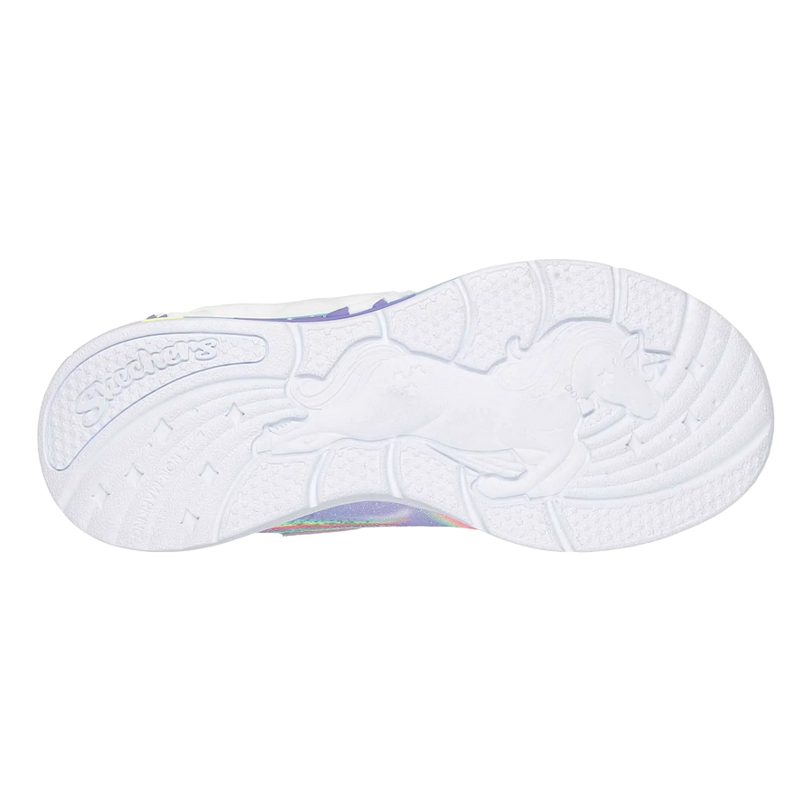 Skechers scarpa da ginnastica da bambina con le luci Unicorn Chaser 302298N/LVMT lavanda