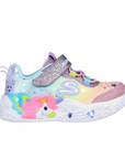 Skechers scarpa da ginnastica da bambina con luci Unicorn Charmer Twilight Dream 302681N/PRMT porpora-multi